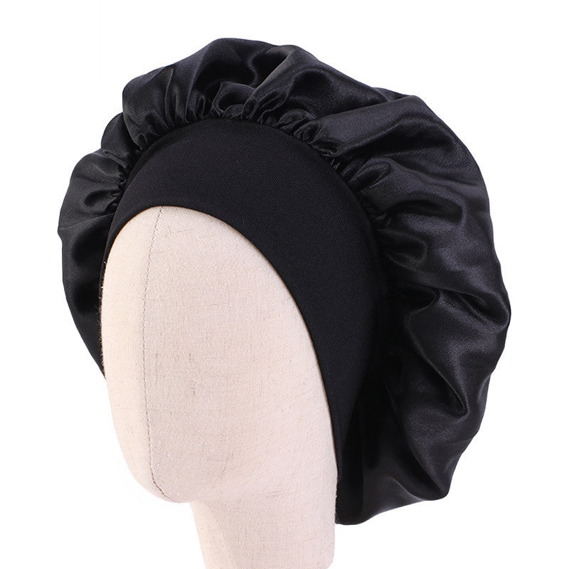 Baby Satin Bonnet Elastic Sleeping Cap for Boys and Girls