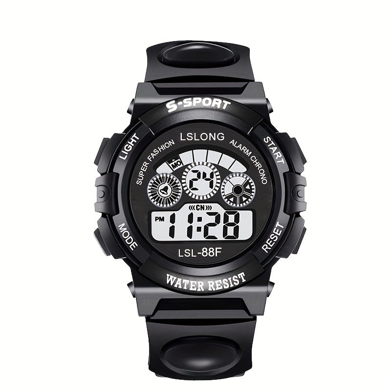 Sports Watch Colorful Luminous Watch Men's Electronic Watch