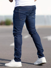 Mens Distressed Ripped Jeans Slim Fit