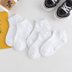 Solid 5pairs Toddler Socks Set
