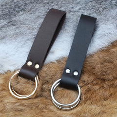 Heavy-Duty Brown Leather Tool Belt with Tool Holder