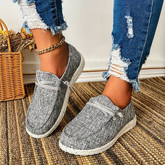 Women's Canvas Shoes Casual Lace Up Outdoor Sneakers Lightweight Low Top