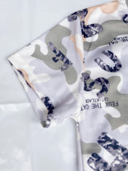 Boys Camo Outfit Round Neck T shirt & Shorts Summer Set