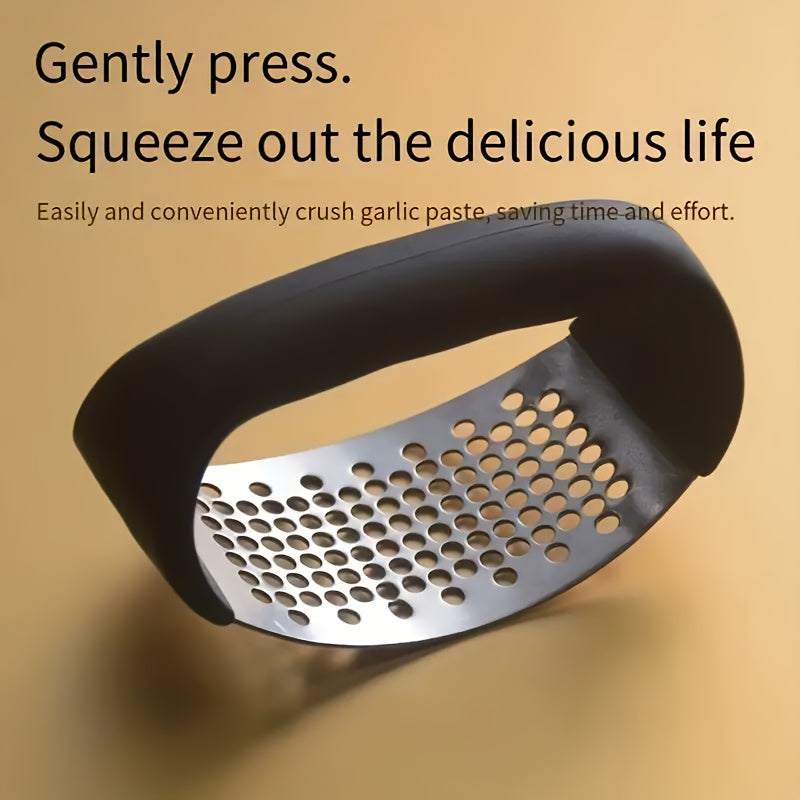 Stainless Steel Manual Garlic Crusher Vegetable Cutter Kitchen Supplies