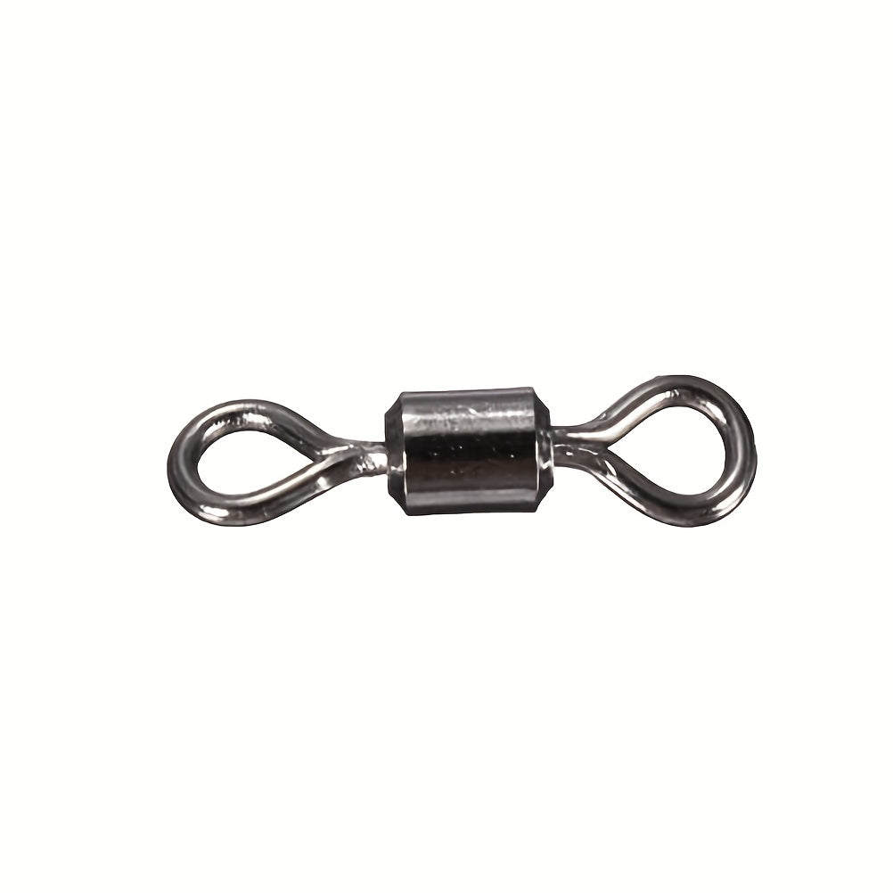 100pcs 8 Shaped Swivel Ring Fishing Barrel Line Hook Connector