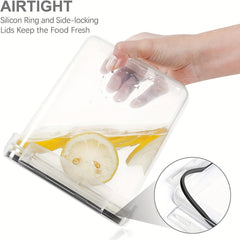 6pcs BPA Airtight Food Storage Containers Set Kitchen Canisters Spaghetti Sugar