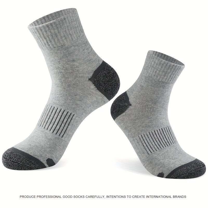 Men's Mid Calf Socks Running Sports Sweat-absorbing Basketball Socks