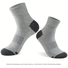 Men's Mid Calf Socks Running Sports Sweat-absorbing Basketball Socks