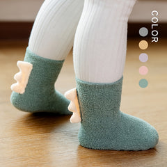 Baby Floor Socks Warm Non-slip Dinosaur Toddler Socks for Boys and Girls