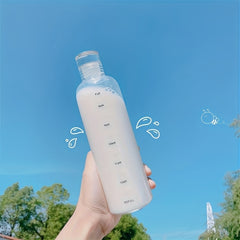 500ml Leakproof Time Scale Water Cup Portable Plastic Bottle