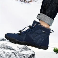Men's Snow Boots Warm Cozy Ankle Boots Plush Outdoor Winter Shoes