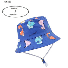 Casual Dino Print Fisherman's Hat Bucket Hat Sun Protection