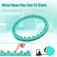 Detachable Fitness Hoop With Weighted Ball - Smart Pilates Hoop