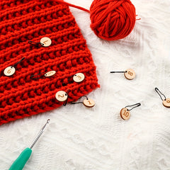 10pcs Wooden Knitting Marker Buckle Mini Marker Buckle Stitch Marker