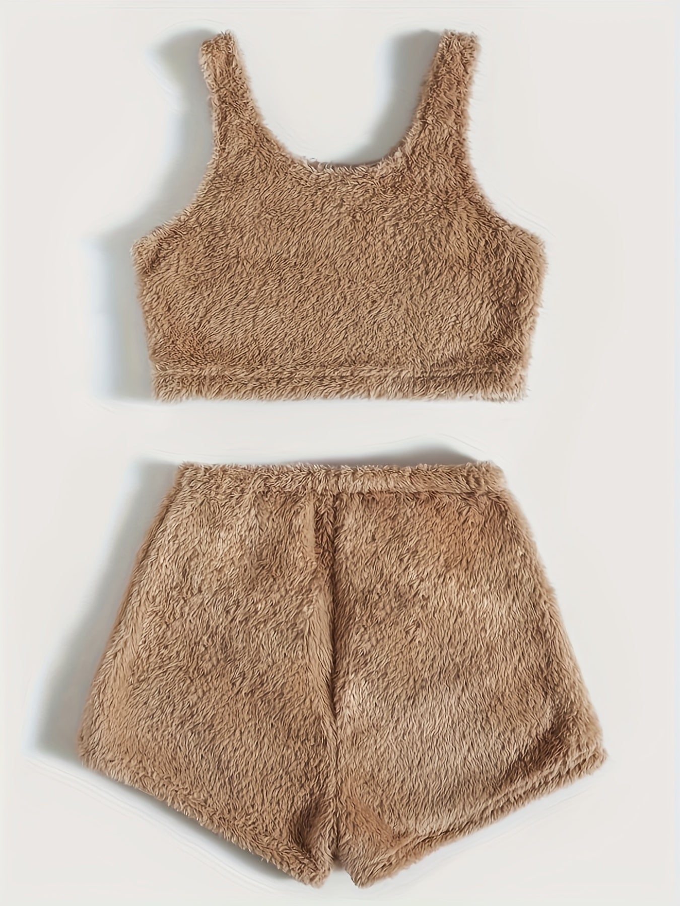 Eyelash Print Lounge Set Tank Top & Shorts Women's Loungewear