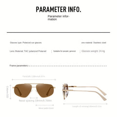 Men's Polarized Square Sunglasses UV Protection