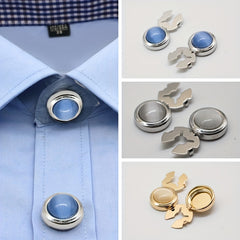 Copper Cat Eye High End Button Pair for Men's Shirts