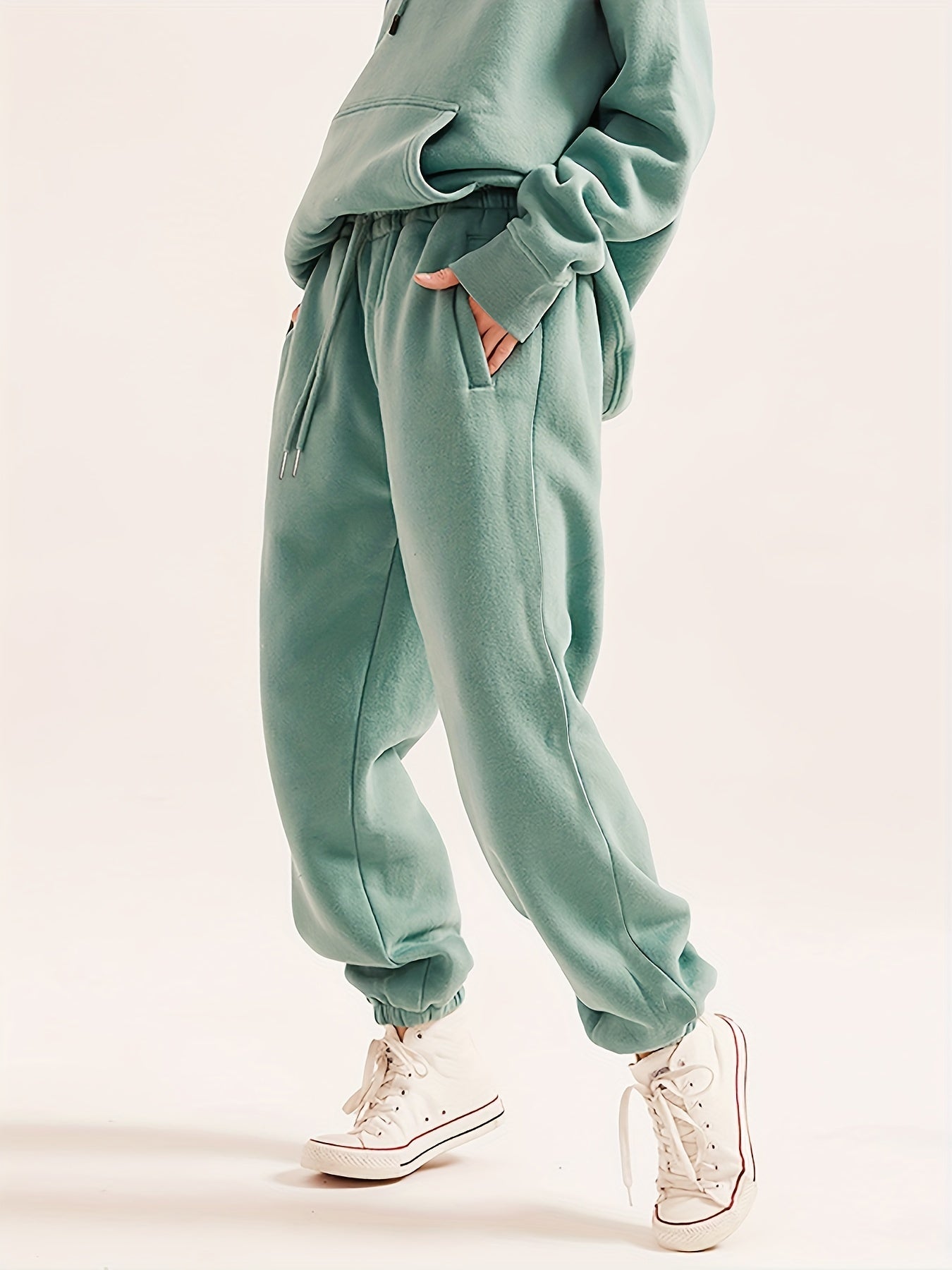 Stylish Drawstring Pockets Jogger Pants for Women