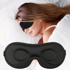 Boniesun Blackout Sleep Mask for Women Men with Carry Bag Mini Size