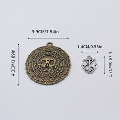 30pcs Mixed Pirate Series DIY Jewelry Pendants Retro Alloy Anchor Rudder Compass