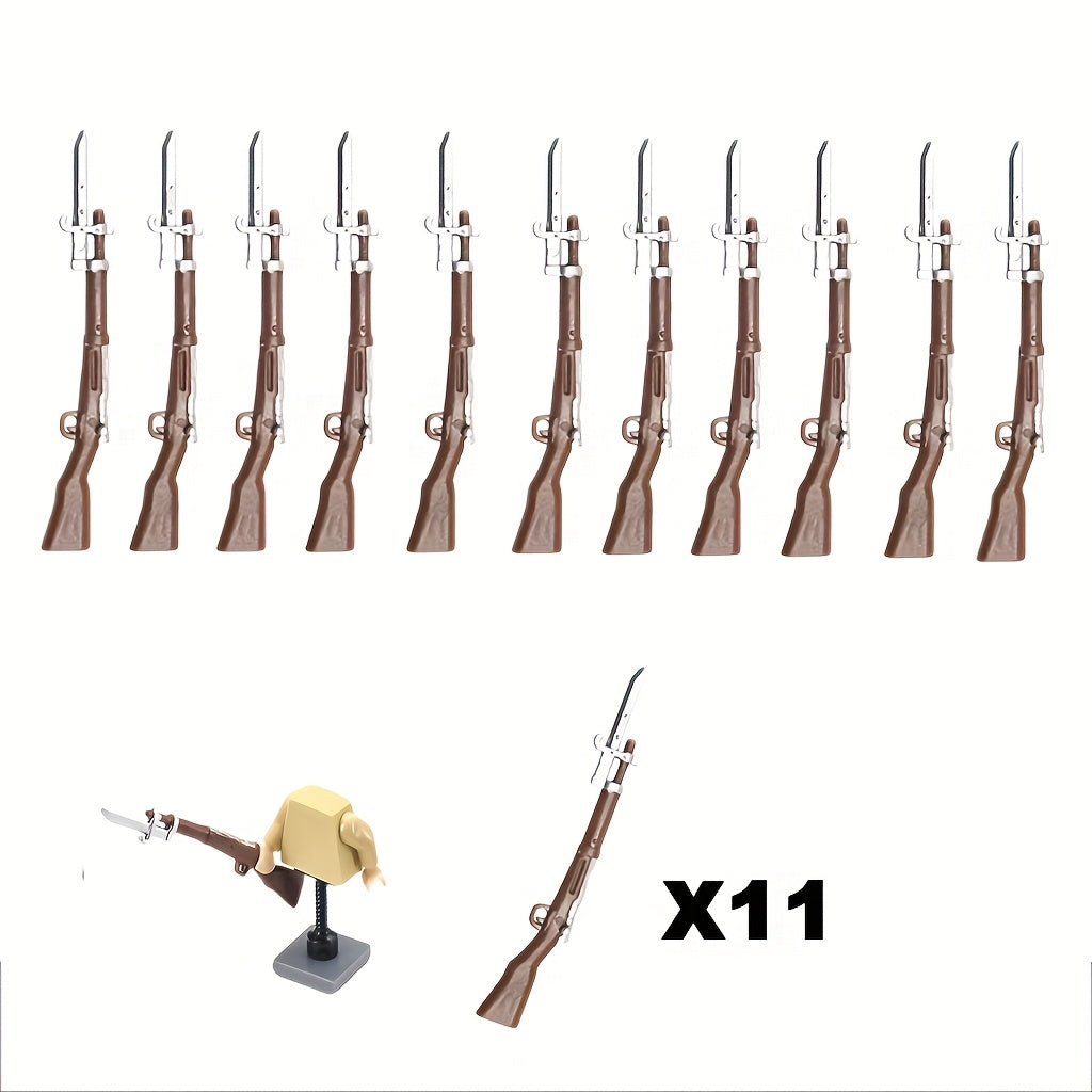 11pcs Small Particle Assembly Figures Toy Accessories Equipment Weapon Parts