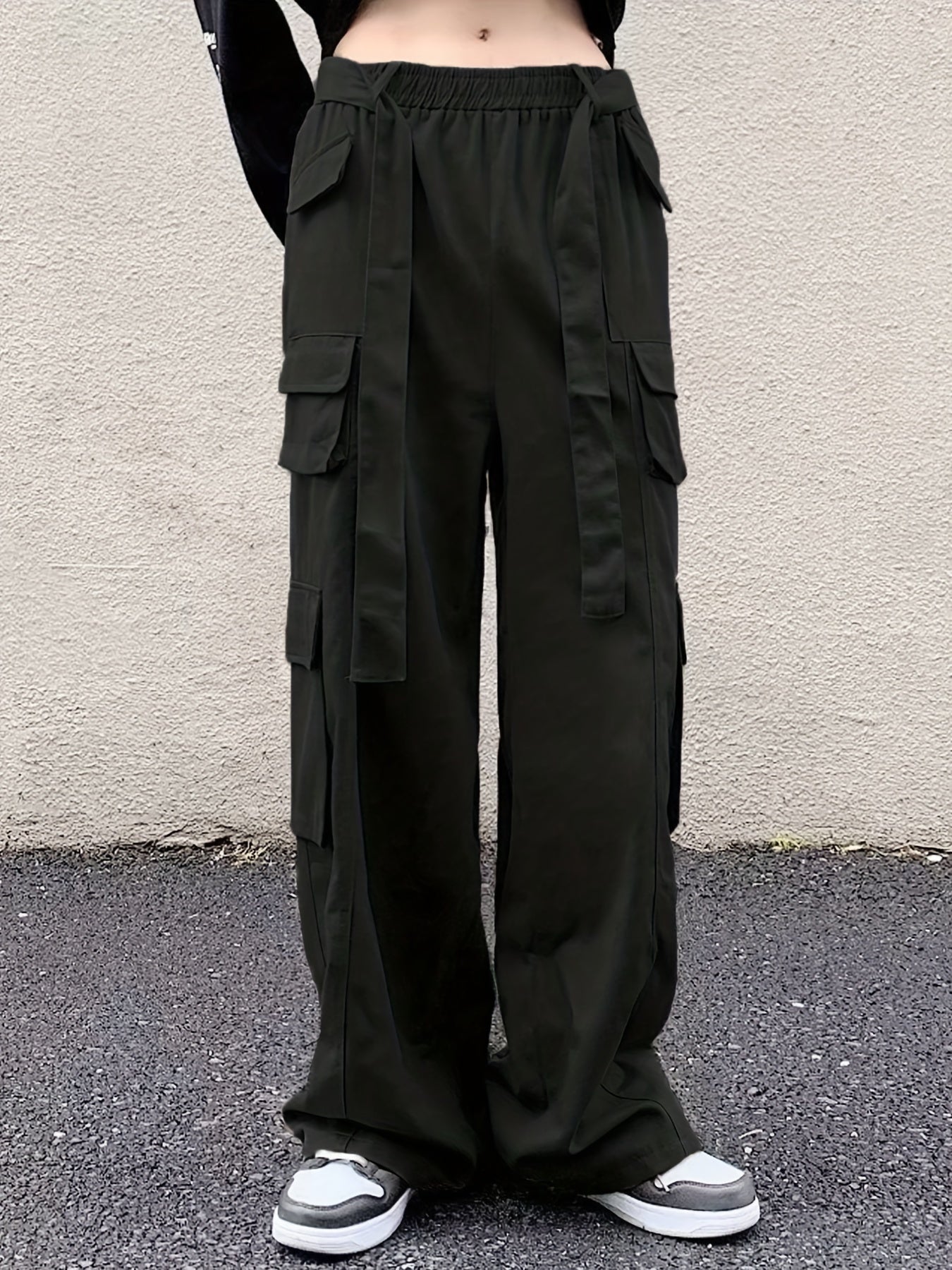 Men's Loose Fit Cargo Pants with Pockets, Four Seasons Tech Wear