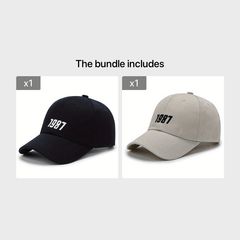 1987 Embroidered Cap Summer Casual Baseball Cap
