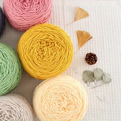 1pc Cotton Yarn Ball 8 Ply Thick Yarn Hand Woven Diy Scarf Sweater Doll Material