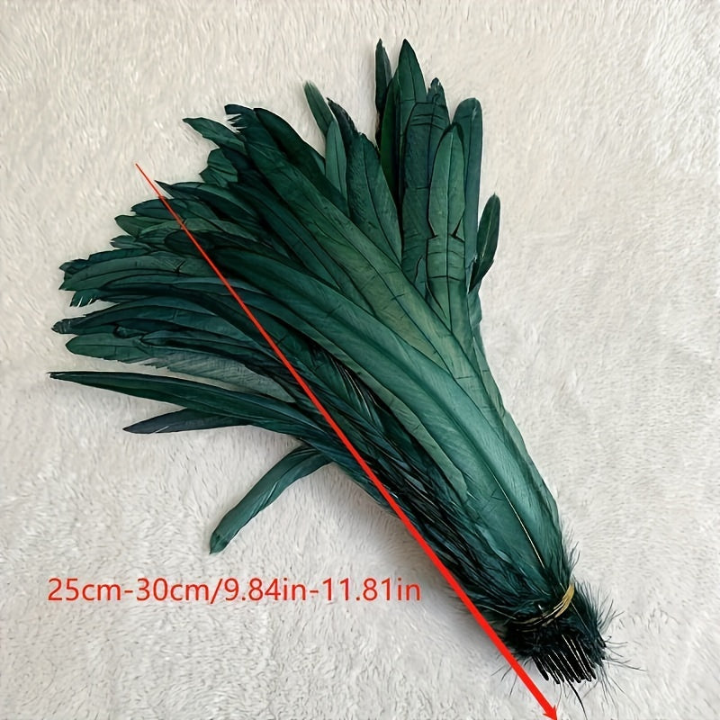 10pcs Rooster Feather Shape Western Style Hair Accessories