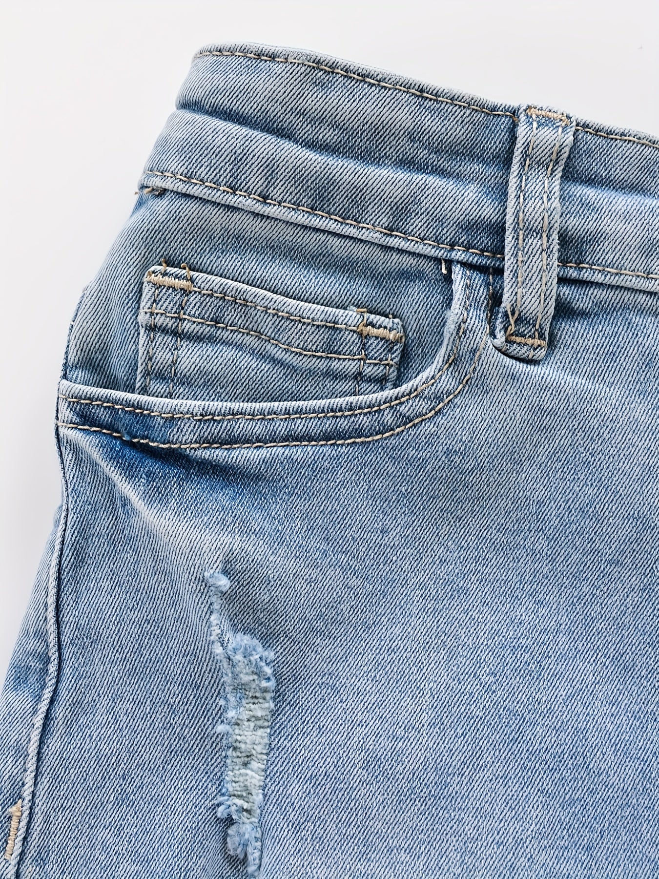 Girls Distressed Denim Shorts for Outdoor Summer Beach Kids