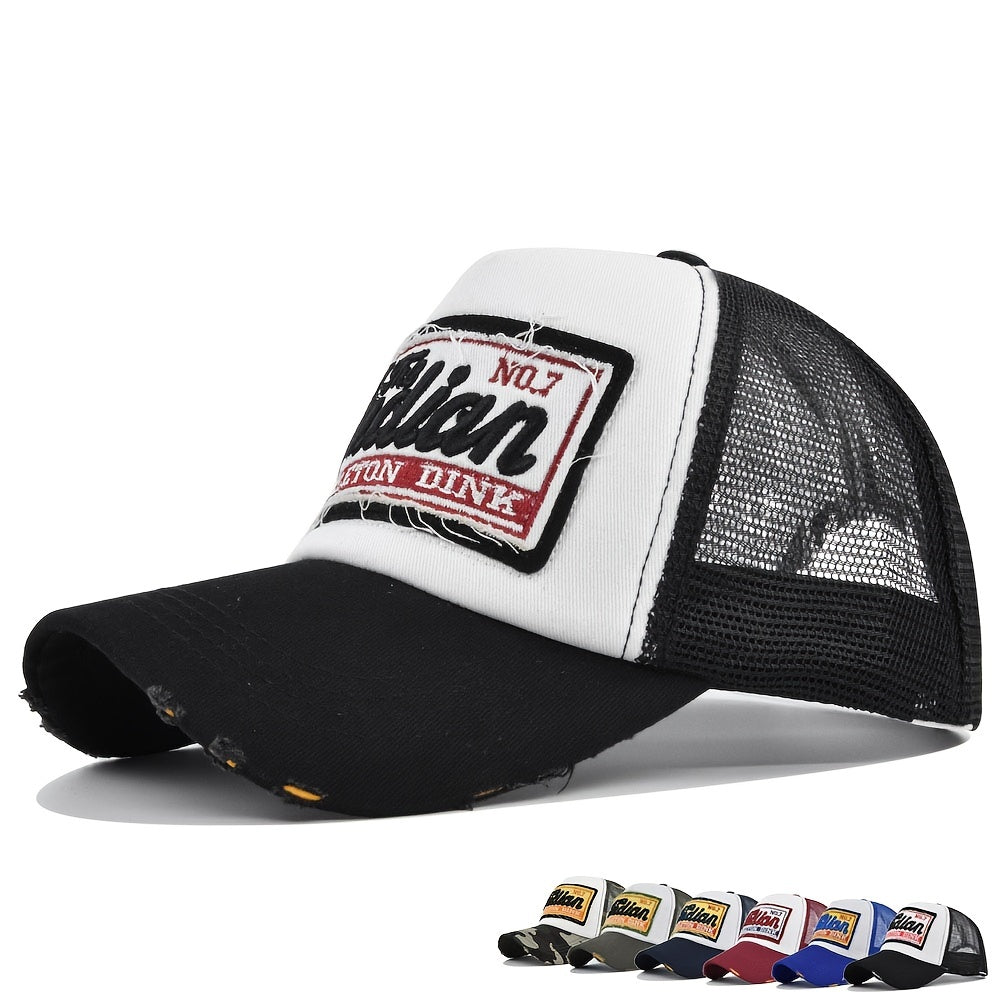 Stay & Stylish Unisex Summer Baseball Cap with Embroidery Mesh