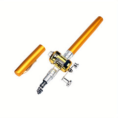 Retractable Fishing Pole & Reel Combo Mini Pocket Pen Rod Tackle