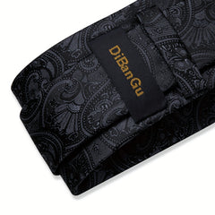 Dark Paisley Wedding Tie For Men