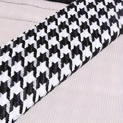 Camellia Car Seat Belt Shoulder Protector High-end Ladies Houndstooth Safe Belt