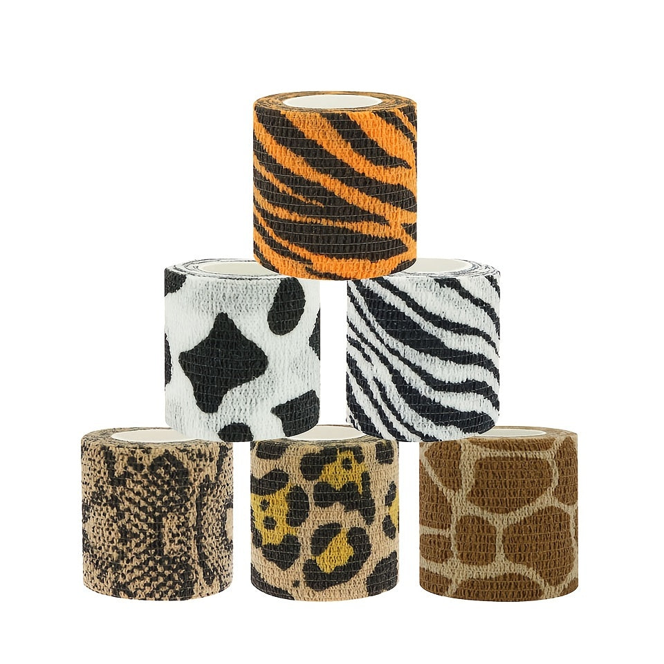 2pcs Camouflage Pet Bandages Self Adhesive Non Woven Elastic Finger Protection