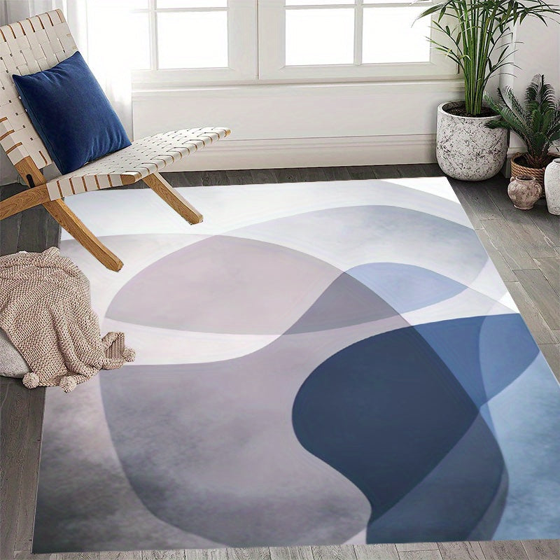 Soft Fluffy Plush Area Rugs Geometric Shaggy Rugs Anti Skid Furry