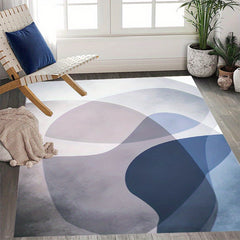 Soft Fluffy Plush Area Rugs Geometric Shaggy Rugs Anti Skid Furry