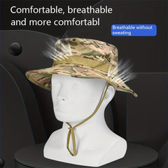 Camouflage Sunscreen Hat & Neck Cover for Outdoor Activities