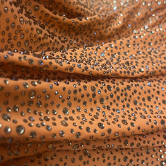 1pc Heavy Duty Rhinestone Fabric Mixed Sizes Full Diamond Embellishment