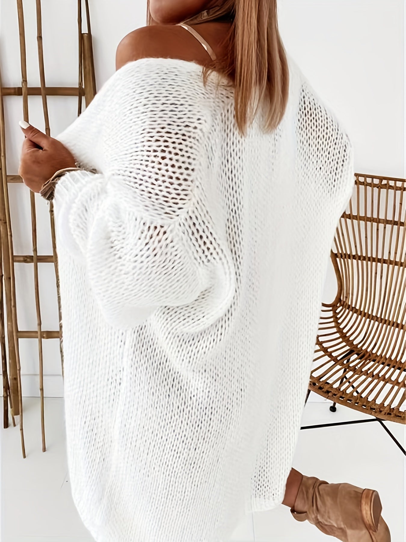 Casual Long Sleeve Open Front Cardigan for Women