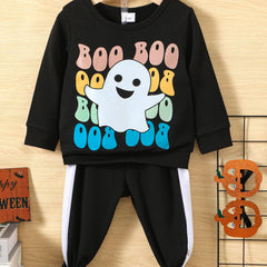 Halloween Baby Boys Set Sweatshirt Trousers 2pcs Set
