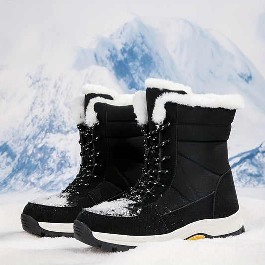 Women's Snow Boots Faux Leather Winter Warm Walking Boots