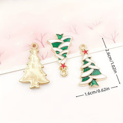 DIY Jewelry Pendants Christmas Tree Decoration Key Chain Ornament