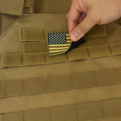 Adjustable Combat Vest with US Flag Patch