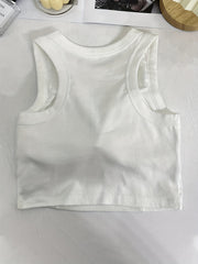 Girls Tank Top With Chest Pads Comfy Soft Undershirts