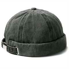 Washed Melon Leather Hat Hip Hop Hat Summer Beanie Hat