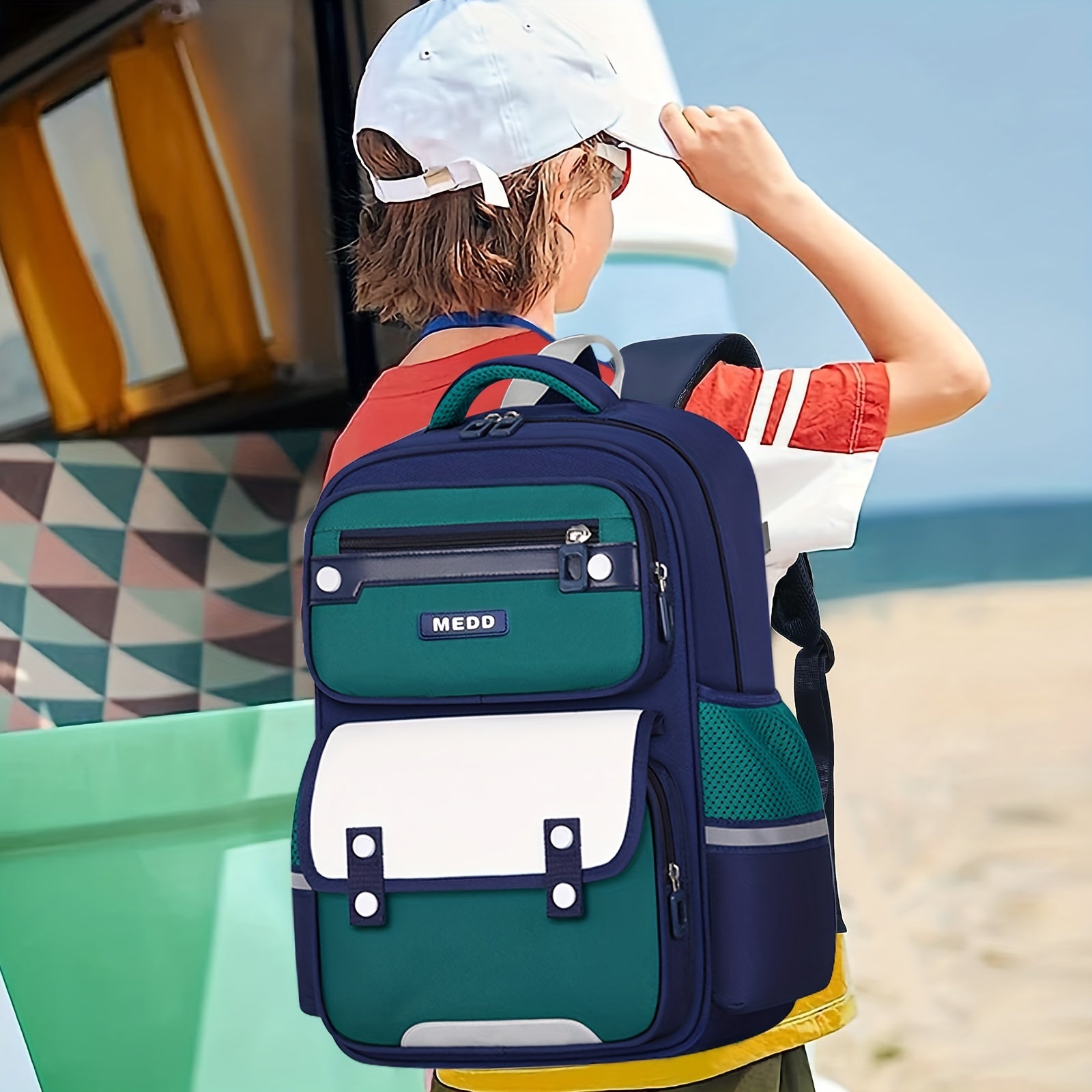 Kids Waterproof Schoolbag Large Capacity Travel Backpack