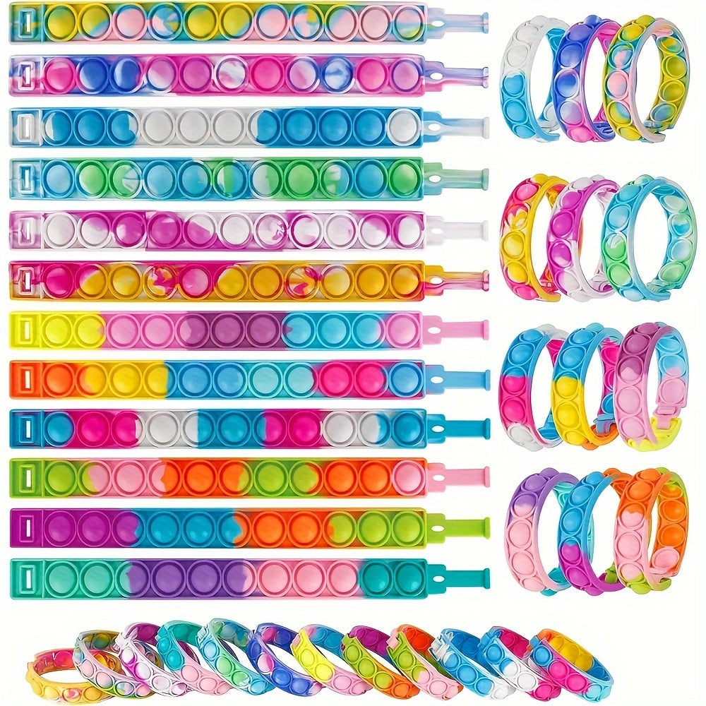 Fidget Toys Pop Bracelet Stress Relief Packs Sensory Squishy Wristband