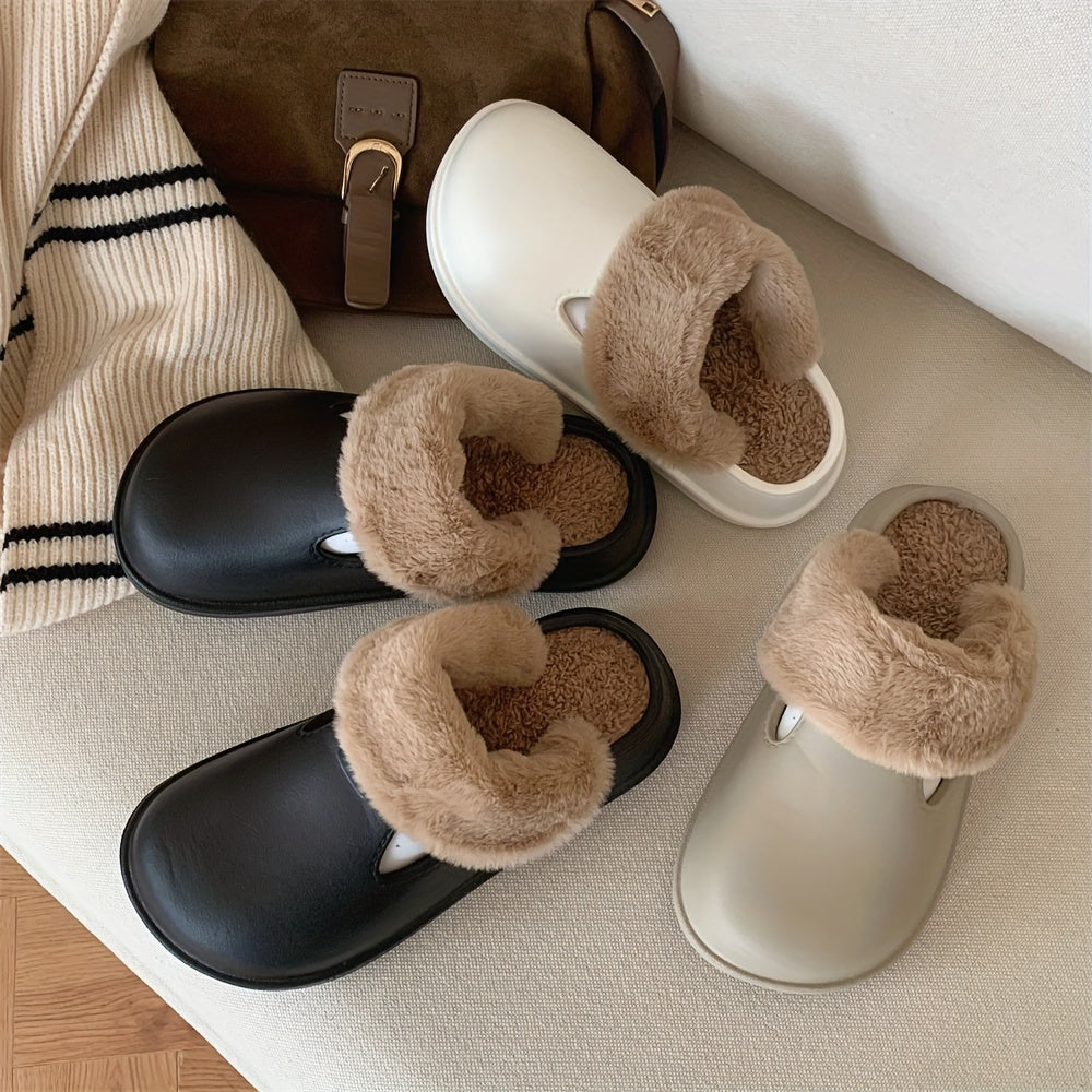 XIXITIAO Boys' Cozy Winter House Shoes Non-slip Indoor Slippers