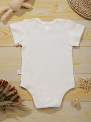 Baby Girls Print Romper Short Sleeve Cotton Bodysuit